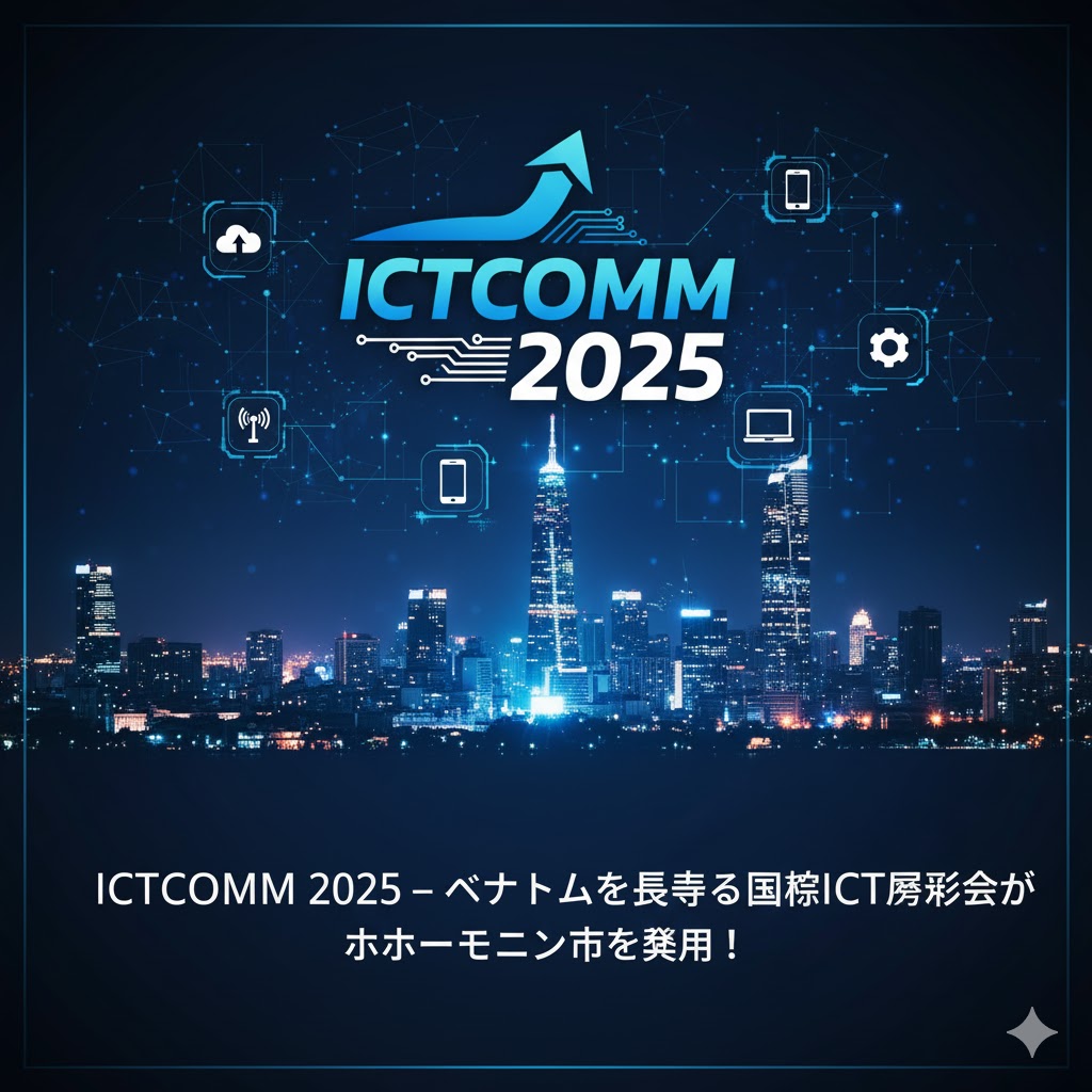 ICTCOMM 2025 – ベトナムを代表する国際ICT展示会がホーチミン市で開催！